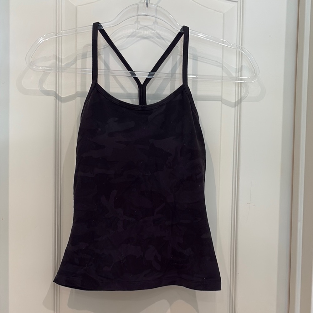 Lululemon Black Camo Tank Top